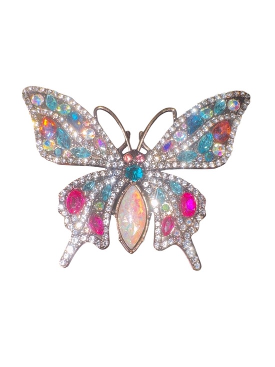Unbranded Jewelry - Multicolor Crystal Butterfly Brooch - Women's Jewelry